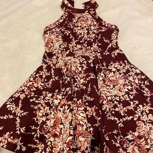 Sleeveless floral dress